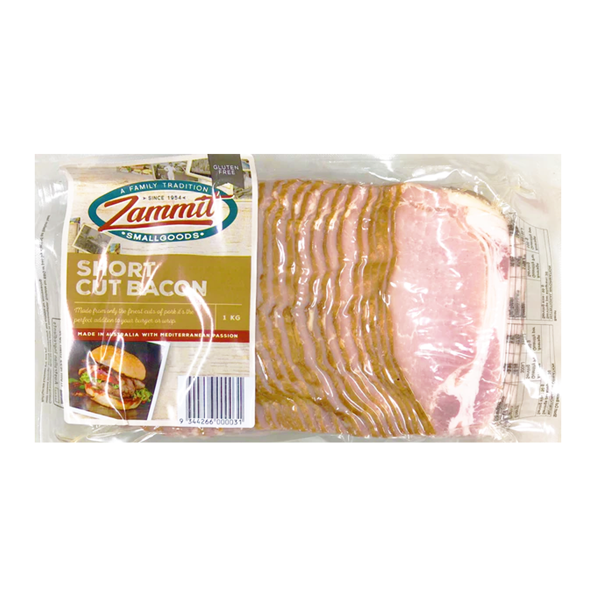 Zammit Short Eye Bacon 1kg