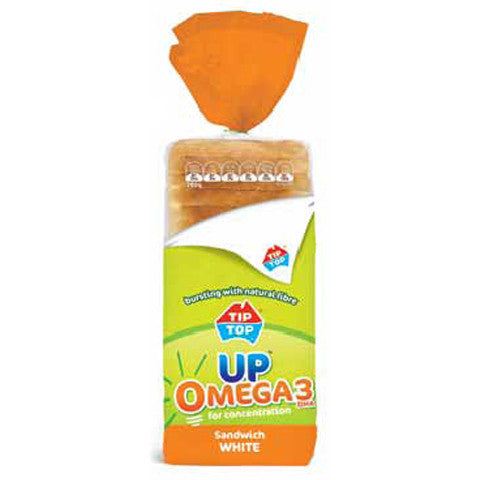 Tip Top Up Omega White Sandwich 700g , Z-Bakery - HFM, Harris Farm Markets
