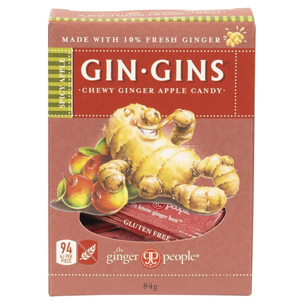 Gin Gins Chewy Ginger Apple Candy 84g