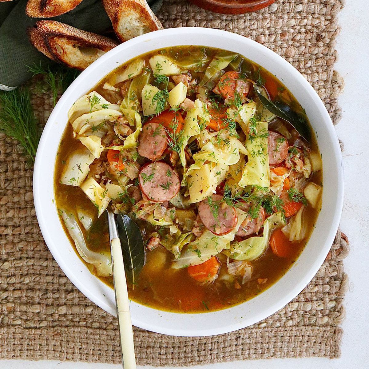 Ukrainian Cabbage and Smoked Sausage Soup - Kapusnyak | Harris Farm Online