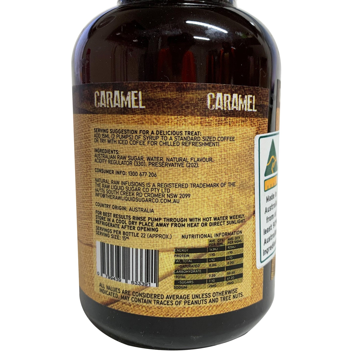 Natural Raw - Infusions - Caramel (330mL)