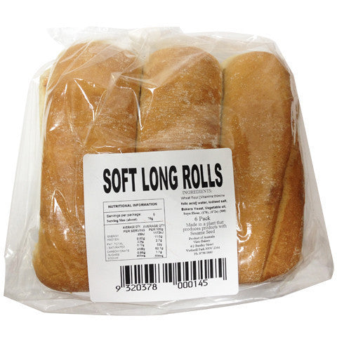 Vieto Round Long Rolls 6pk , Z-Bakery - HFM, Harris Farm Markets
