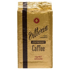 Vittoria Coffee Espresso 100% Arabica Ground Coffee 1kg