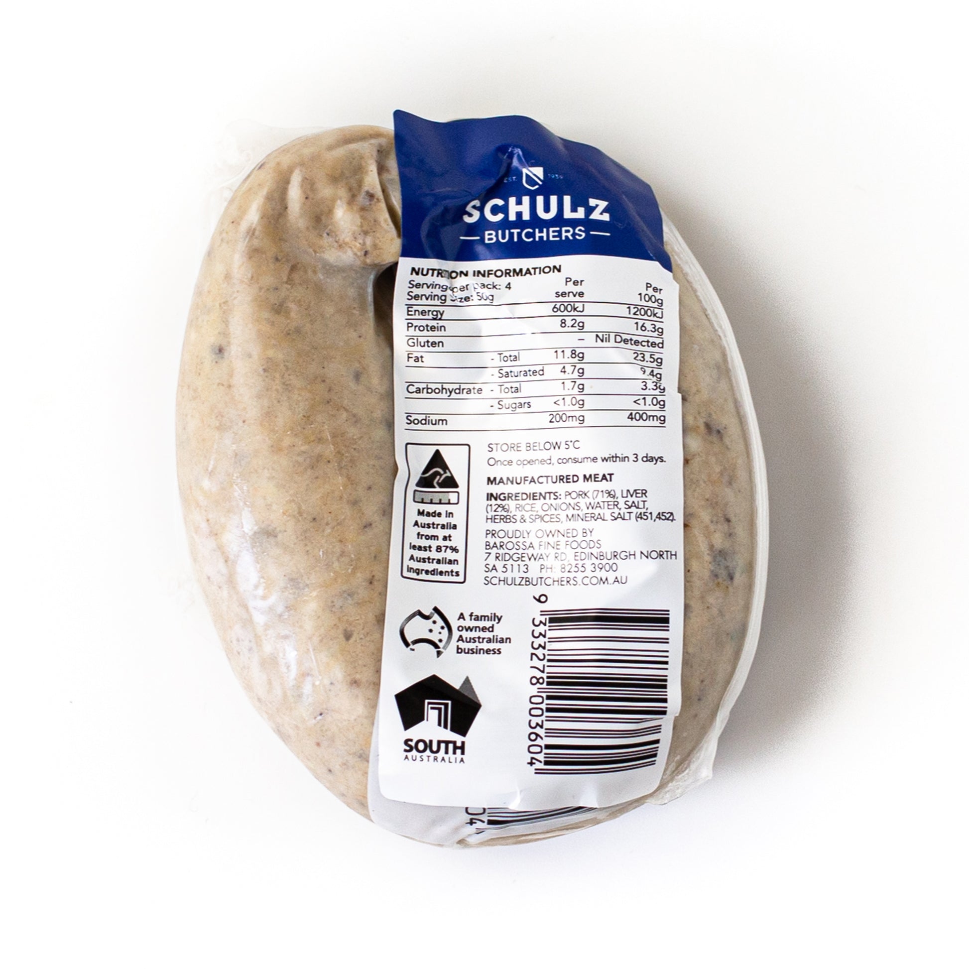 Schulz White Pudding | Harris Farm Online