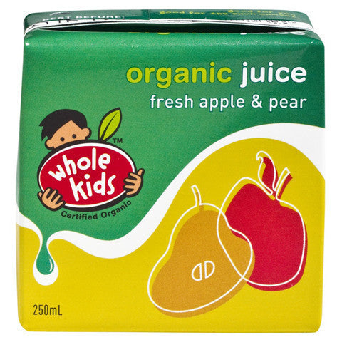 Whole Kids Apple Pear Jce 250ml , Grocery-Confection - HFM, Harris Farm Markets
