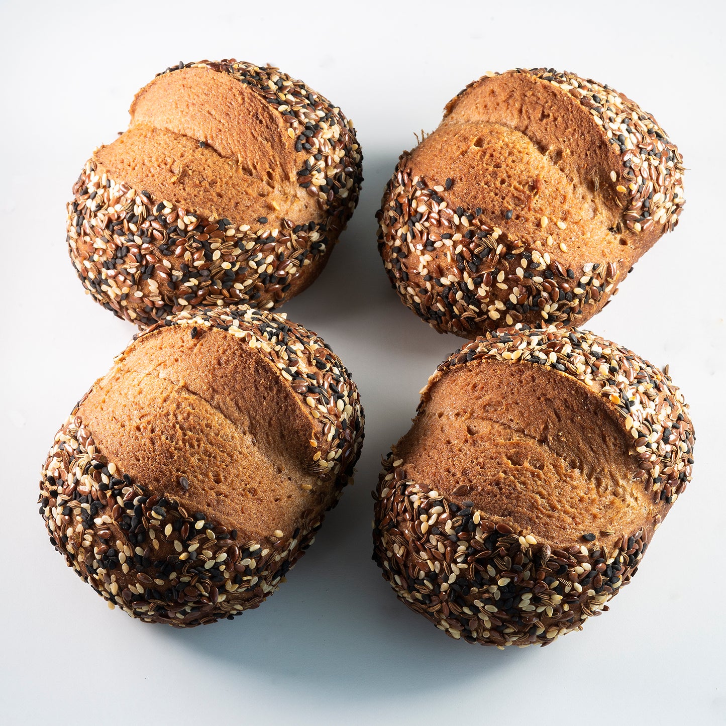 Wholegreen Bakery Gluten Free Vegan Seeded Sourdough Roll 4x140g