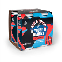 Young Henrys Gin and Tonic 4 x 250ml | Harris Farm Online