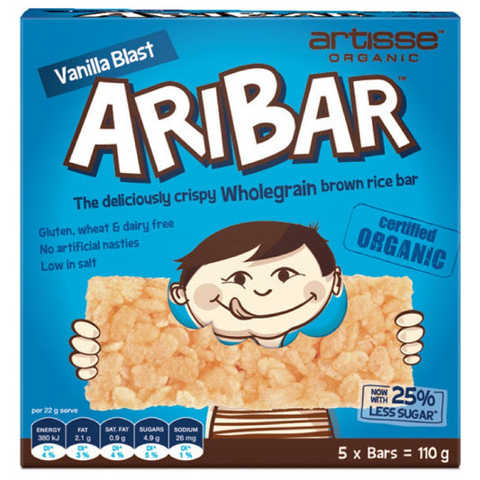 Artisse Organic - Aribar - Vanilla Blast (5xBars, 110g)