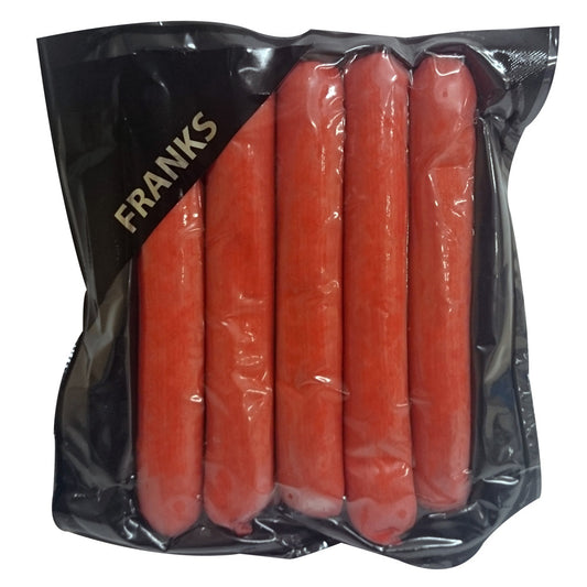 Sausages Aussie Franks Thin (500g) Burgomaster , Frdg4-Deli - HFM, Harris Farm Markets
 - 1