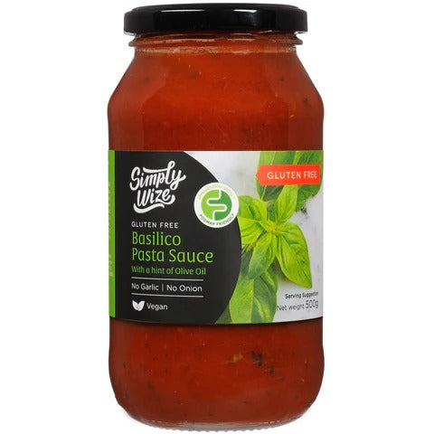 Simply Wize Gluten Free Basilico Pasta Sauce | Harris Farm Online