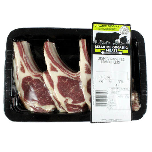 Lamb - Cutlets - Organic Grass Fed (150g-200g) Belmore