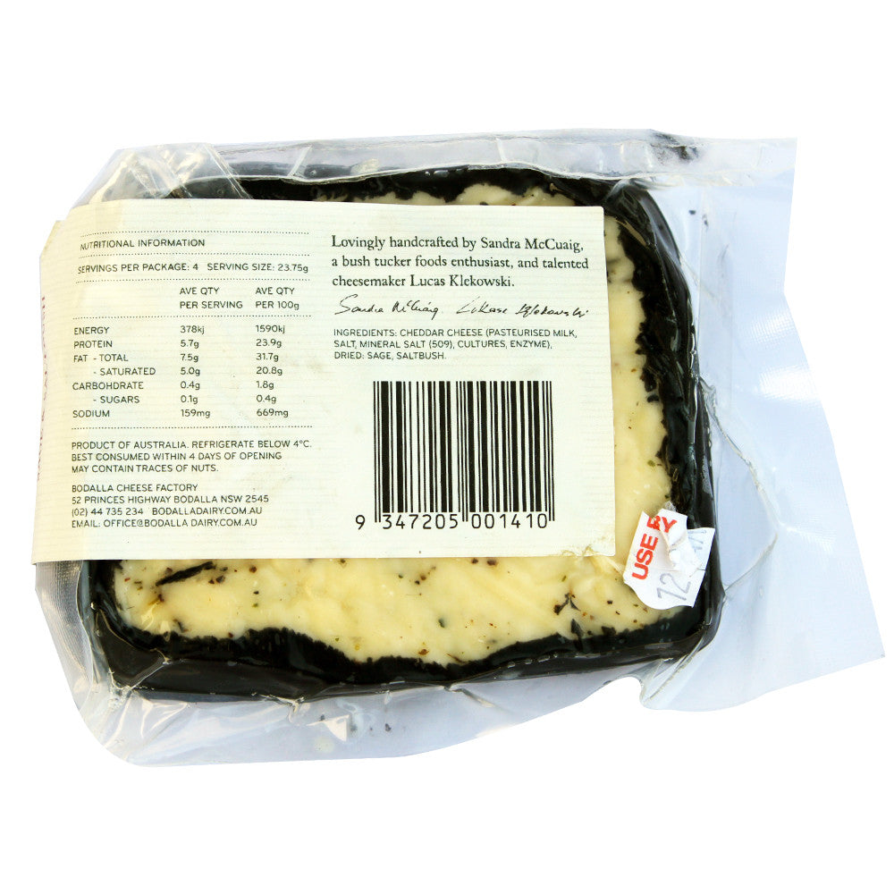 Cheddar Bodalla Sage & Salt Bush 95g , Frdg1-Cheese - HFM, Harris Farm Markets
 - 2
