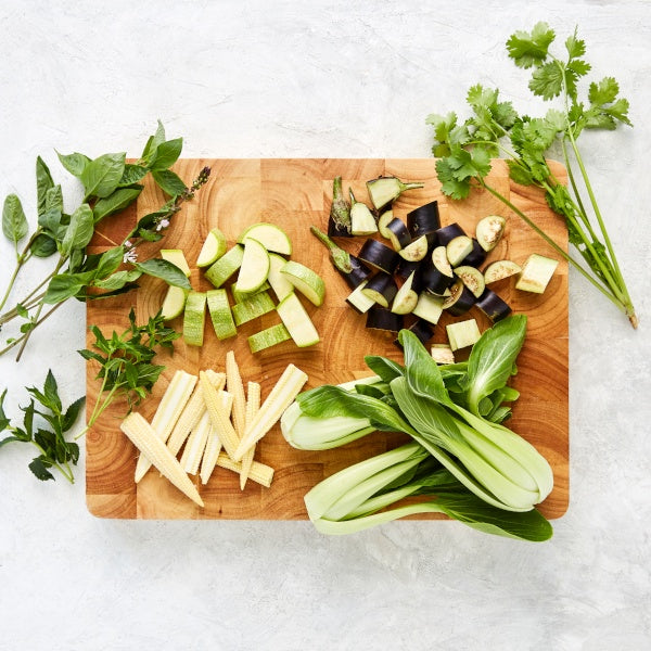 Massaman Vegetable Curry with Vermicelli and Buk Choy