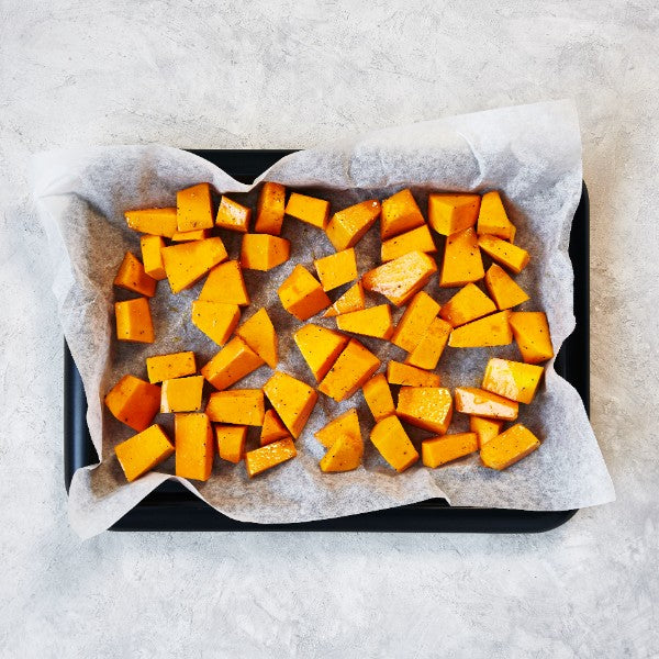Crispy Skin Salmon - with Pumpkin Puree & Roasted Greens