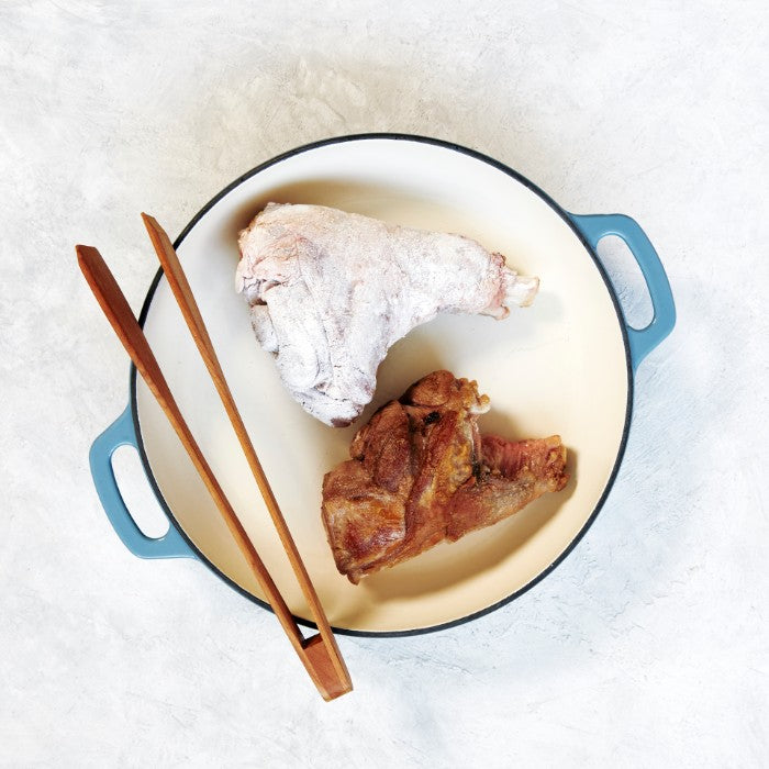 Leek & Turmeric Braised Lamb Shanks - with Pilaf Rice