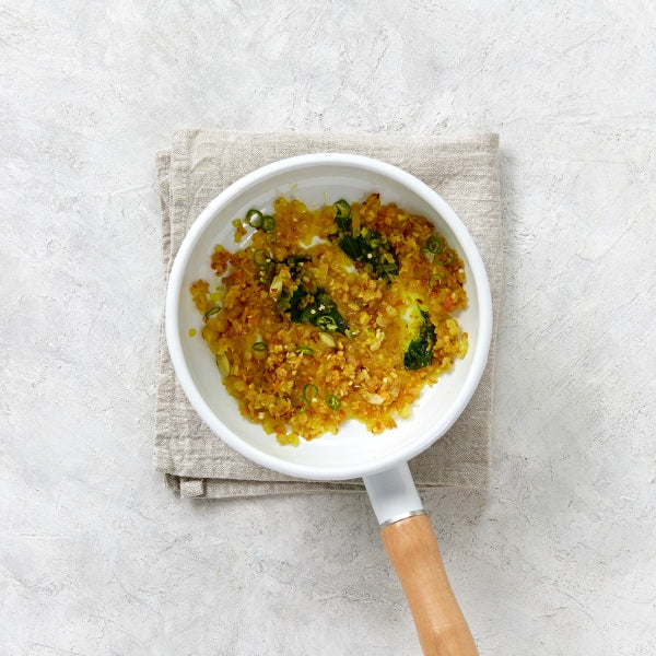 Southern Indian Veg Curry with Raita and Brown Basmati
