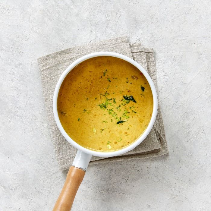 Southern Indian Veg Curry with Raita and Brown Basmati