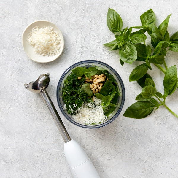Spaghetti Bolognese with Vegies and Basil Pesto