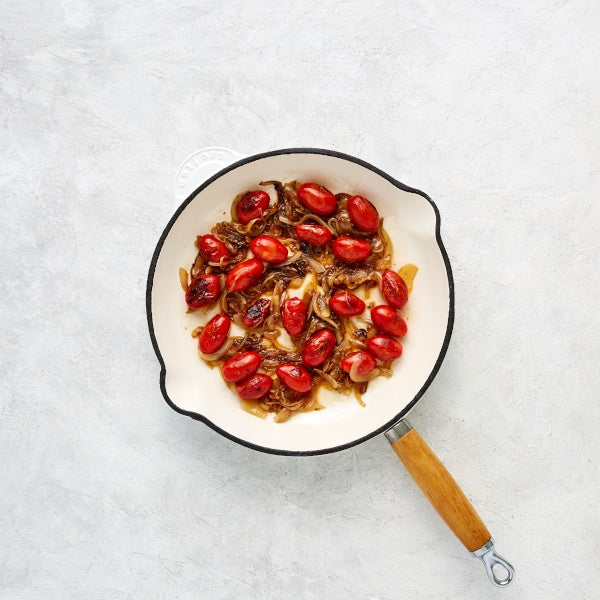 Italian Meatballs with Bocconcini, Cannellini Beans and Tuscan Cabbage
