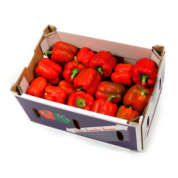 Capsicum Red (box 8kg) CATERING , Wholesale - HFM, Harris Farm Markets
