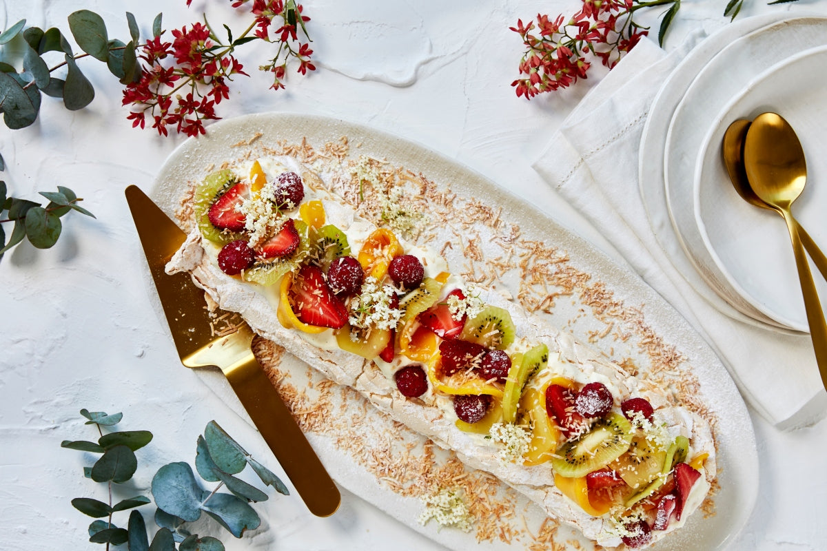 Summer Fruit Pavlova Roulade
