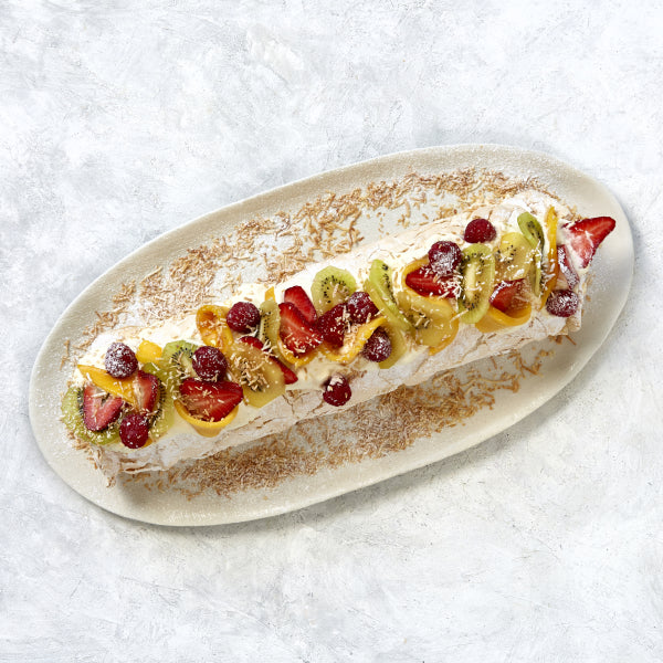 Summer Fruit Pavlova Roulade