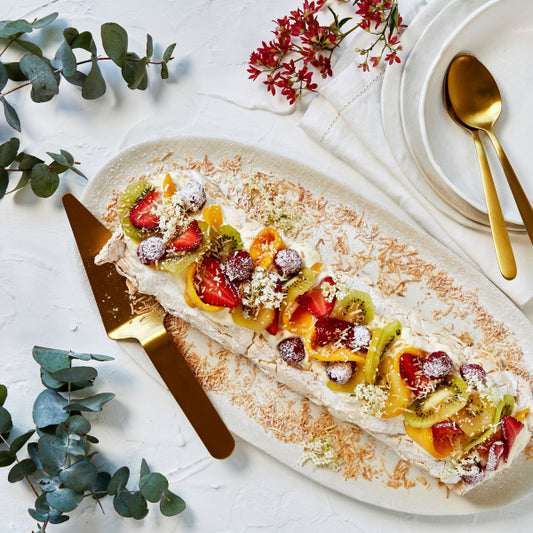 Summer Fruit Pavlova Roulade