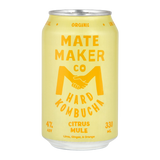 Mate Maker Hard Kombucha Citrus Mule Case 24 x 330ml