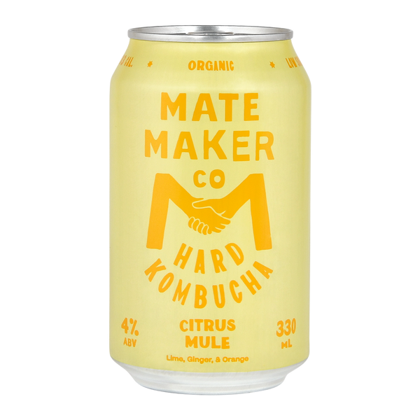 Mate Maker Hard Kombucha Citrus Mule Case 24 x 330ml