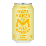 Mate Maker Hard Kombucha Citrus Mule 4 x 330ml