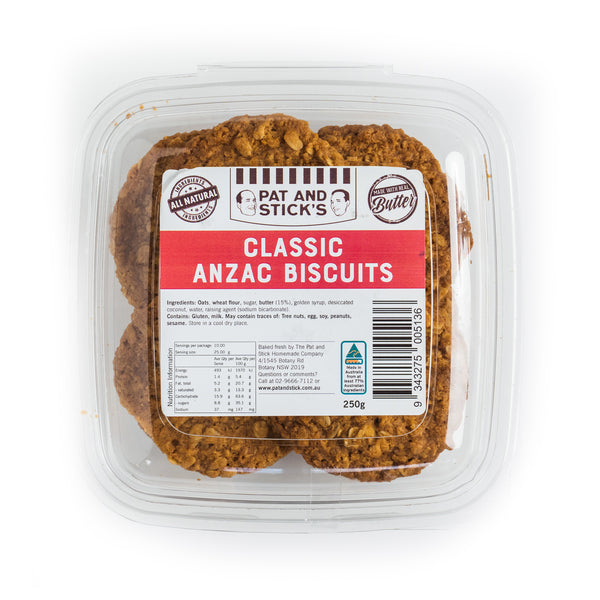Pat and Stick's Classic Anzac Biscuits | Harris Farm Online