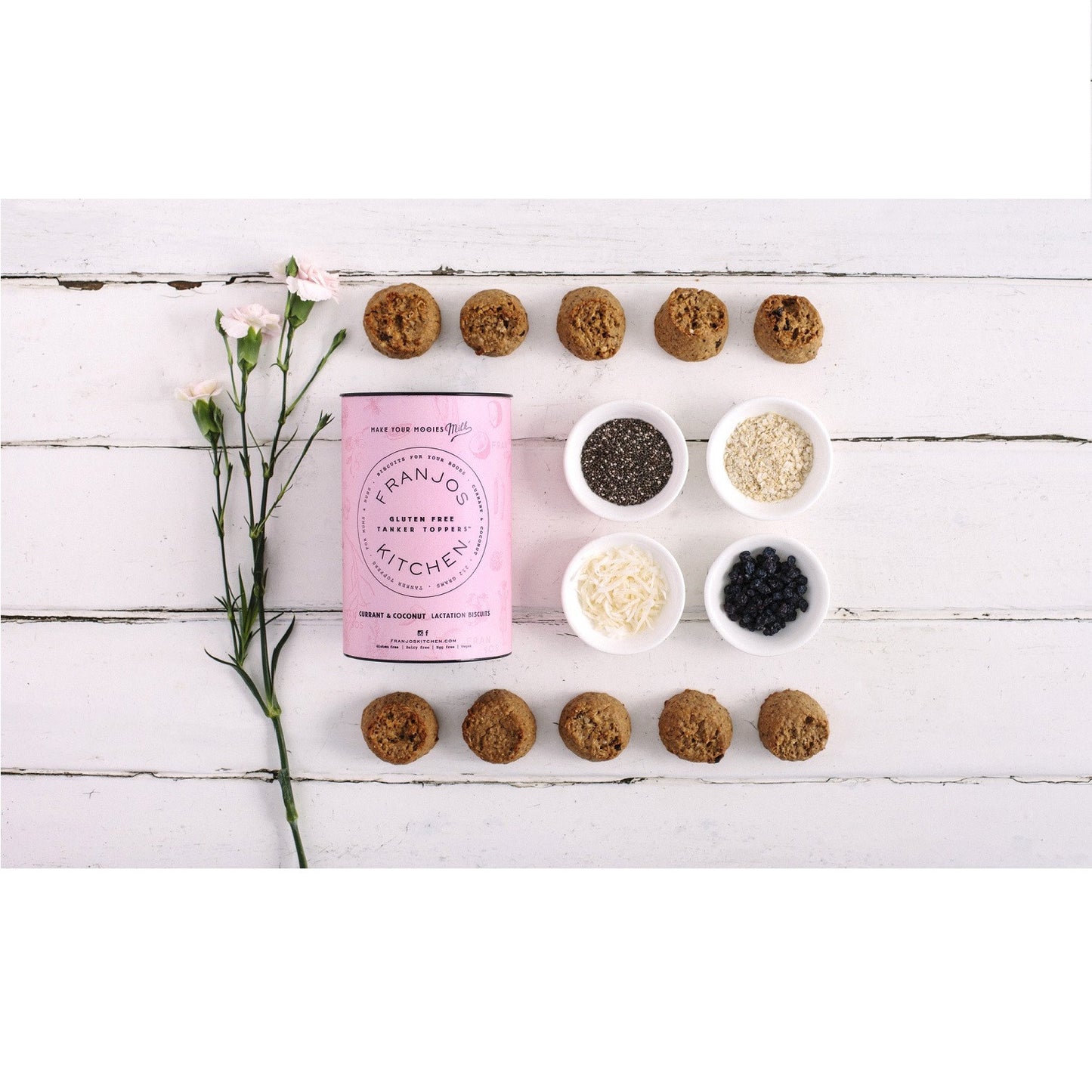 Franjos Kitchen - Lactation Biscuits - Currant and Coconut (252g)