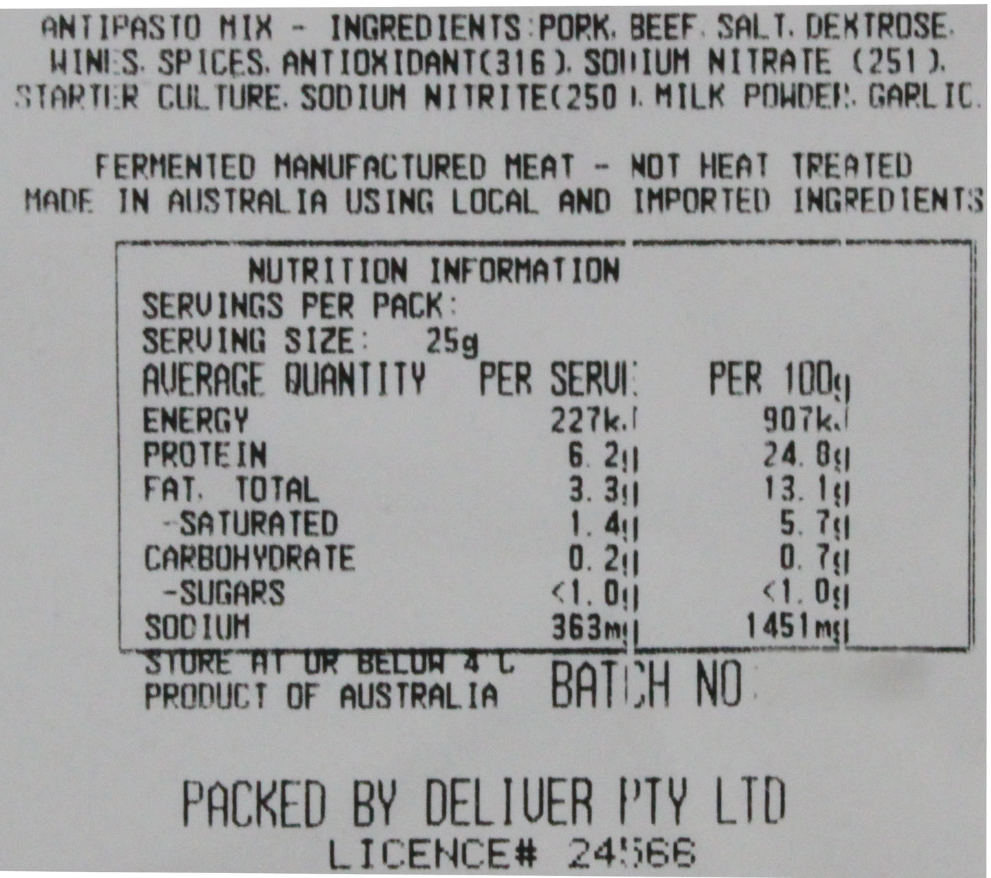Deli - Antipasto Mix (150g) Harris Farm