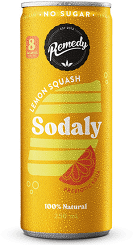 Remedy Sodaly Lemon Squash 4x250mL