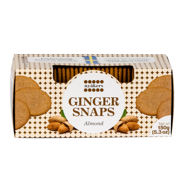 Nyakers Ginger Snaps Almond 150g