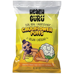 Health Guru Cauliflower Puffs Vegan Cheddar 56g