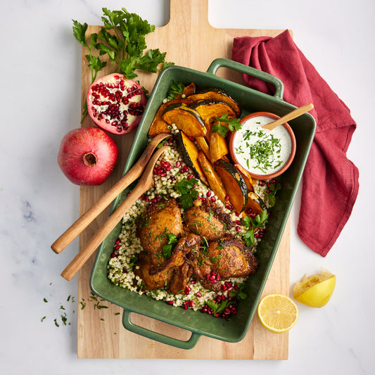Moroccan Spiced Chicken - with Israeli Couscous & Pumpkin