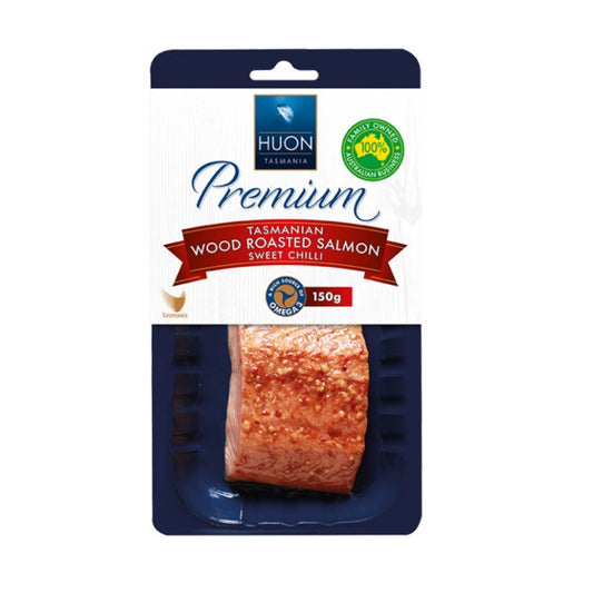 Huon Premium Tasmanian Wood Roasted Salmon Sweet Chilli 150g