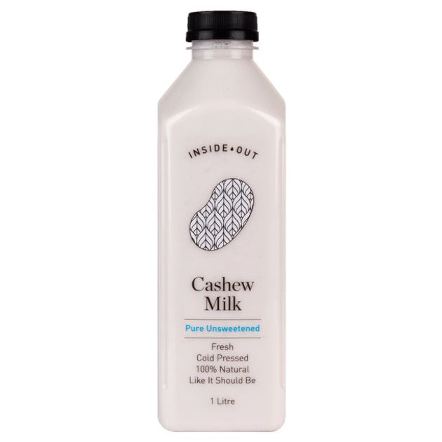 Inside Out - Cashew Milk Unsweetened - Cold Pressed (1L)