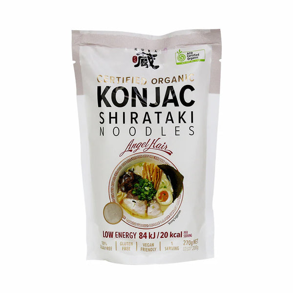 Kura Konjac Shirataki Noodles Angel Hair 270g Harris Farm Markets