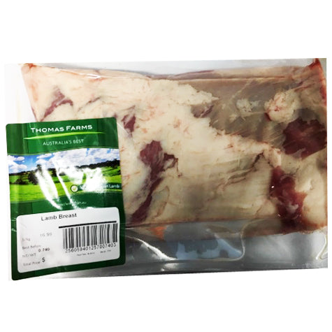 Lamb - Breast (450-550g) Thomas Foods
