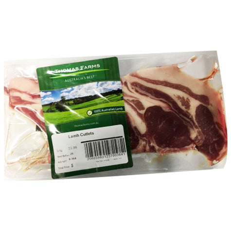 Lamb - Cutlets (350-450g) Thomas Foods