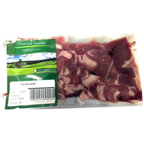 Lamb - Diced (450-550g) Thomas Foods