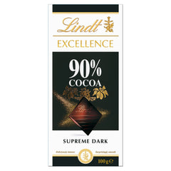 Lindt Excellence Dark Supreme Cocoa 90% 100g