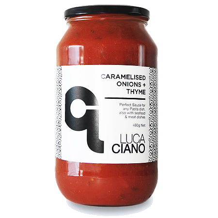 Luca Ciano Pasta Sauce Caramelised Onions and Thyme 480g