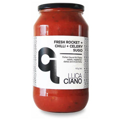Luca Ciano Pasta Sauce Fresh Rocket Chilli and Celery Sugo 480g