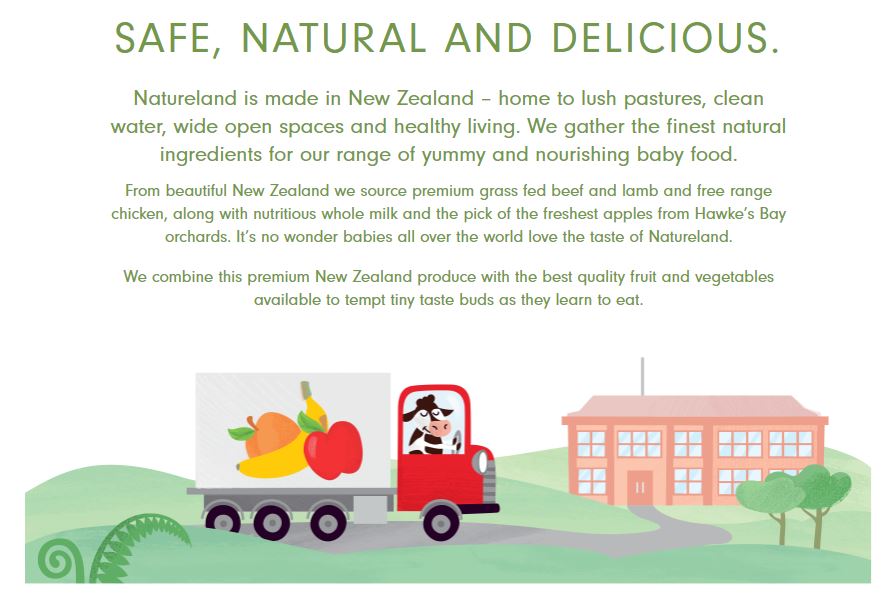 NZ Natureland Apple, Banana and Baby Rice 4+ Months 120g