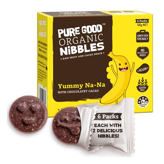 Pure Good Organic - Nibbles Yummy Na Na - Banana & Cacao (120g)