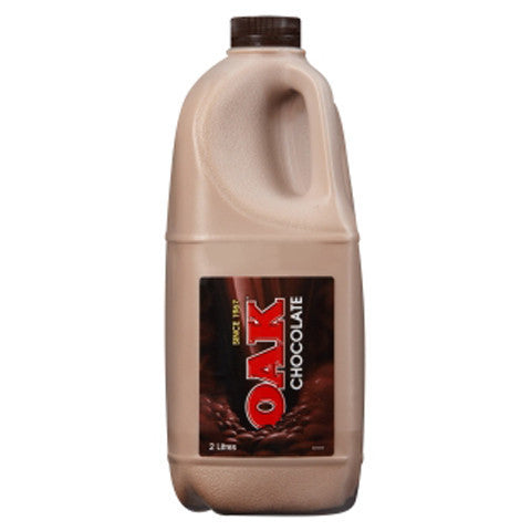 Oak Chocolate Milk Bottle 2L , Frdg2-Dairy - HFM, Harris Farm Markets
