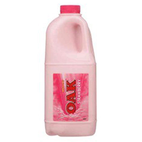 Oak Strawberry Milk Bottle 2L , Frdg2-Dairy - HFM, Harris Farm Markets
